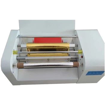 

Manual hot foil ribbon printing and stamping machine for leather