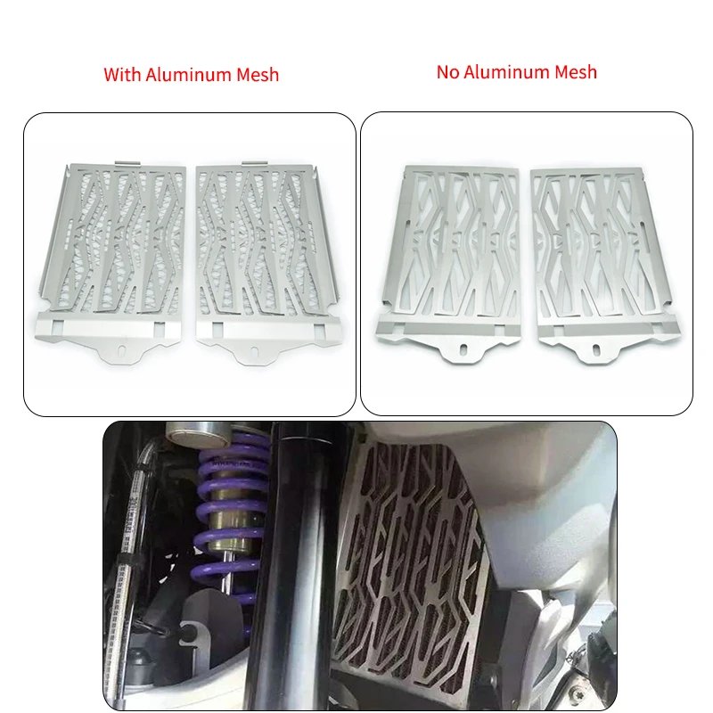 Silver for BMW R1200GS 2013-2017   R 1200 GS Adventure 2014 2015 2016 2017 R1200GS Radiator Grille Grills Cover Guard Protector (1)