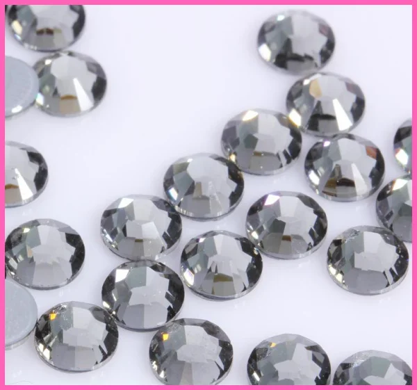 

AAAA+Quality Black Diamond DMC HotFix Rhinestones ss6 ss10 ss16 ss20 ss30 Iron On Flatback Hot Fix Rhinestones For Dance Dress