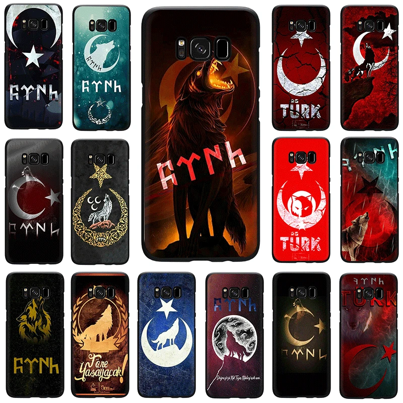 

Flag of Turkey Wolf Soft Silicone phone case for Samsung GaLaxy S6 S7 Edge S8 S9 S10 Plus S10e M10 M20 M30 Note 8 9