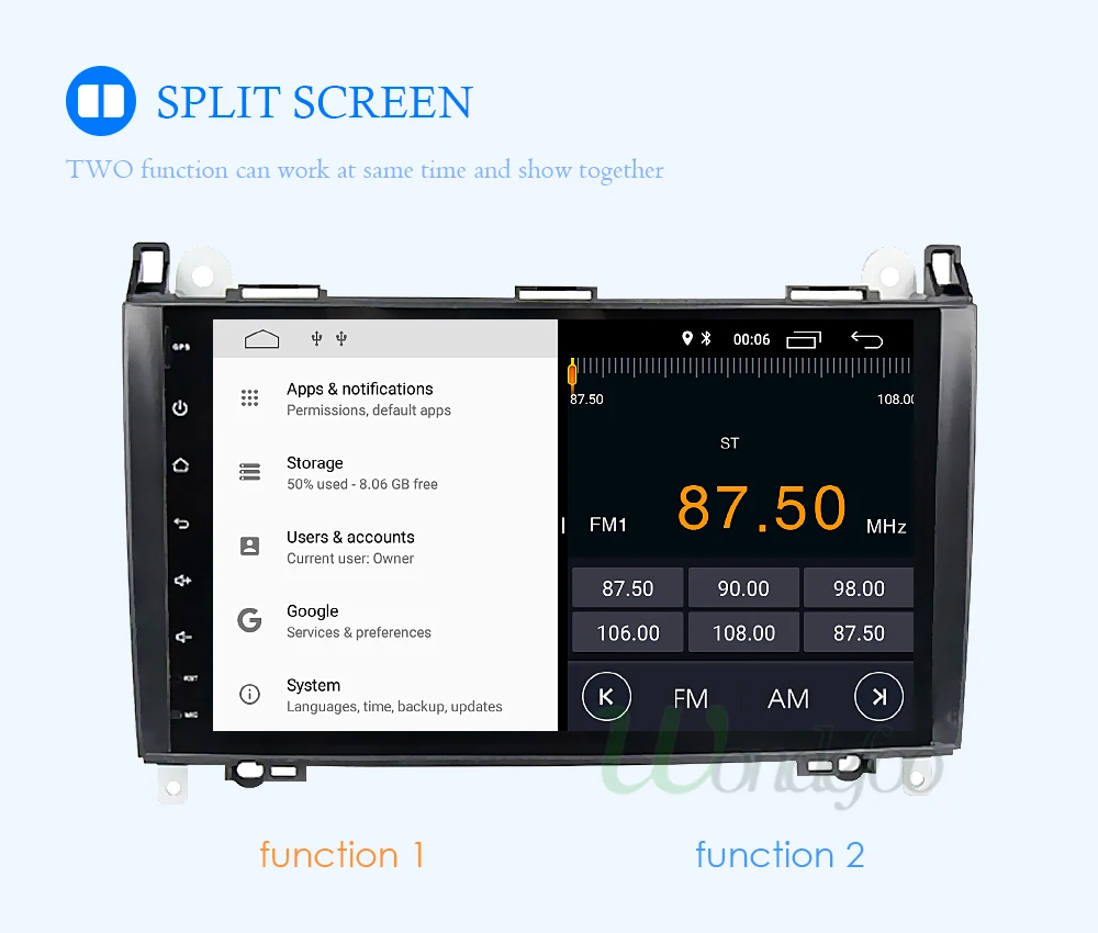 Top IPS Android 8.1 2G 4 Core 2 Din auto dvd player for Benz Sprinter B200 W209 W169 W169 W245 B170 Vito W639 GPS stereo radio audio 18