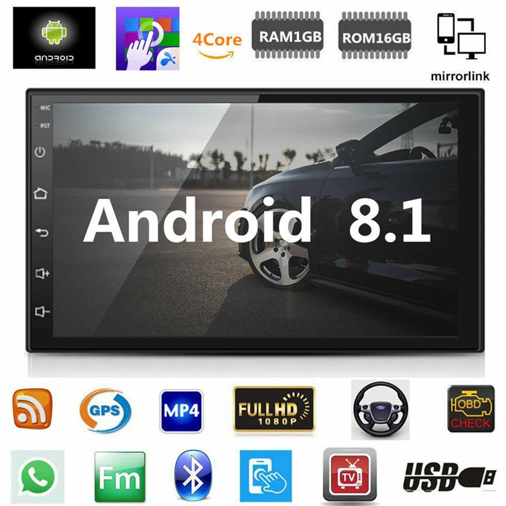 

1Set Car Radio Android multimedia player Autoradio 2 Din 7 Inch HD Touch screen GPS Bluetooth FM WIFI auto audio player stereo