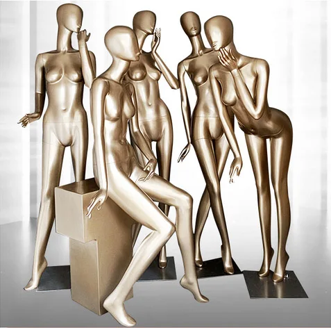

New High Quality Fashionable Mannequin Golden Female Mannequin High Quality Hot Sale
