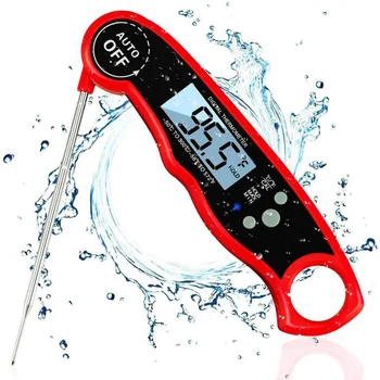 

Waterproof Digital Meat Thermometer Kitchen Stainless Steel Cooking Tools Outdoor Foldable BBQ Grill Oven Food Probe Thermometer