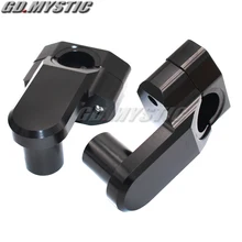 Универсальный анодированный 2 дюймов поворотными мотоцикл образного руля для 22 мм/28 мм баров зажим для suzuki yamaha kawasaki bmw honda