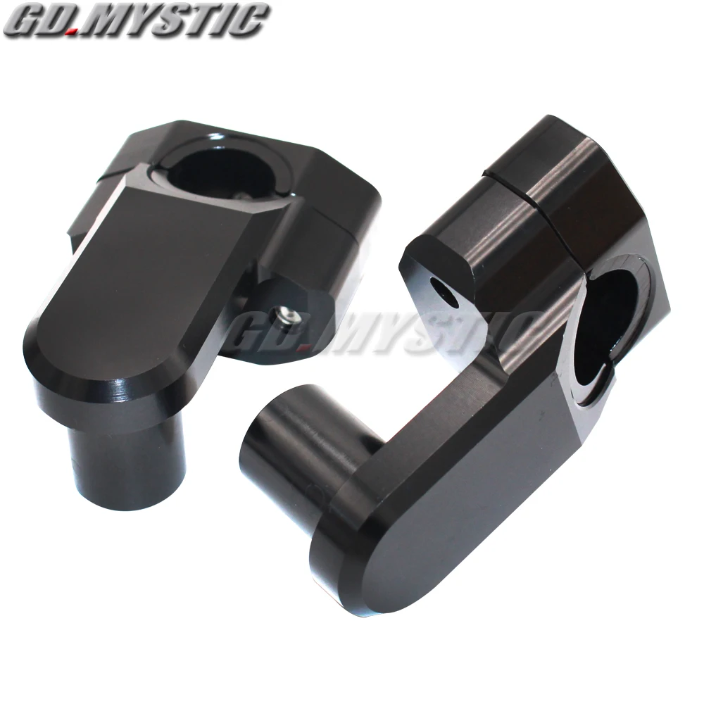 

Universal Anodized 2 Inch Pivoting Motorcycle Handlebar Riser For 22mm or 28mm Bars Clamp for suzuki yamaha kawasaki bmw honda