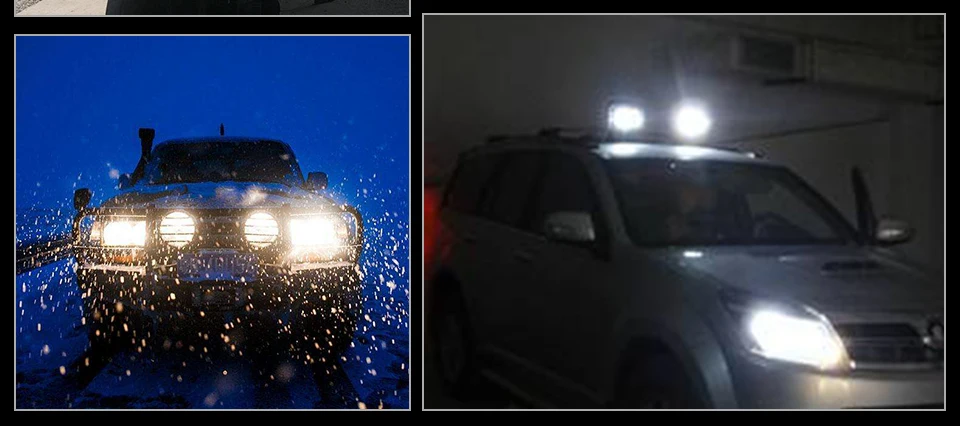 AcooSun DC 12V Led Car Spot Worklight 48W HeadLamp Truck Motorcycle Off Road Fog Lamp Tractor Car LED Headlight Work Lights IP67 (13)