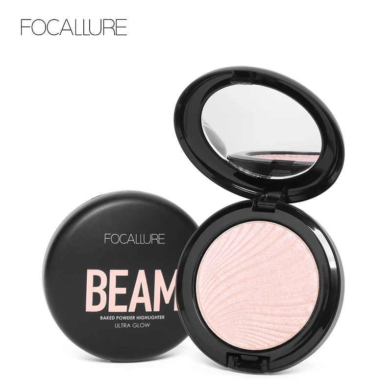 

FOCALLURE Face Bronzer Powder Highlighter Illuminator Brightening Face Baked Highlighter Powder Shimmer Face Makeup Tools