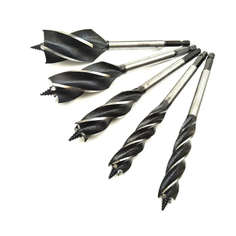  High Speed Steel Twist Drill Bit Long Four-slot Four-blade Woodworking Drill Bit Hole Opener 10mm 1