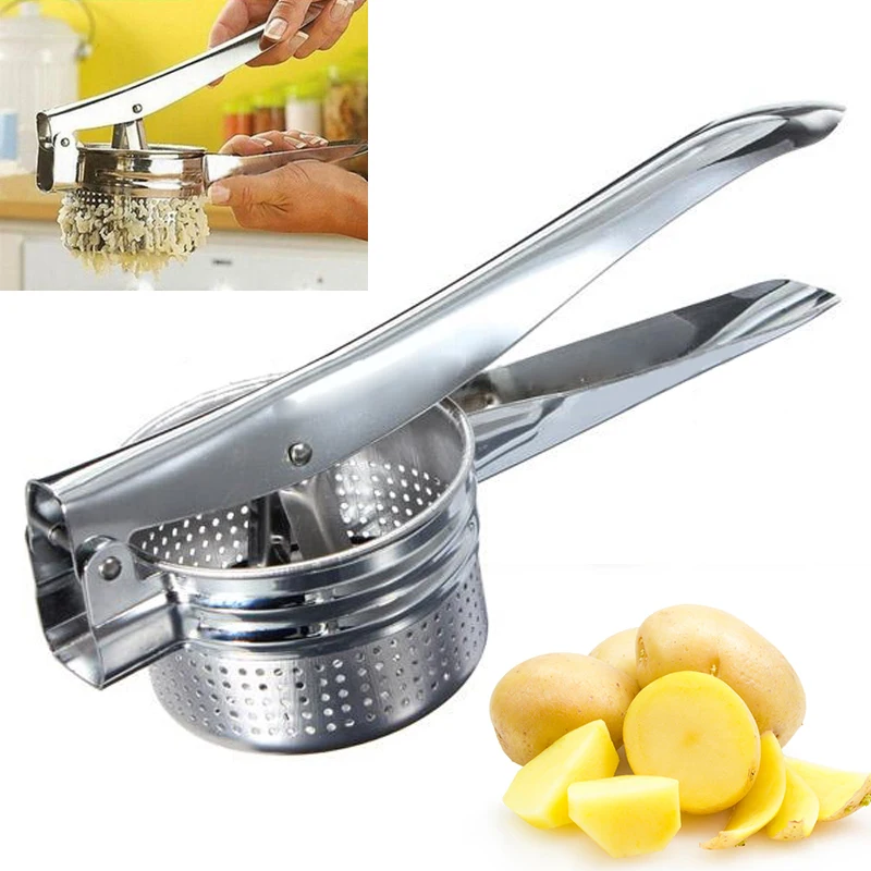 1pc Stainless Steel Potato Ricer Masher Fruit Vegetable Press Baby Food Maker Tool