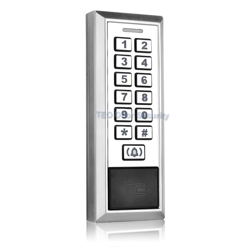 Contact-less Inductive Card Metal Password Access Controller with 8000Users Large Capacity WG26 interface RFID Door Entry System