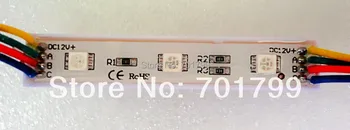 

promotion! 5050 SMD RGB LED module, DC12V input, waterproof,20pcs a string