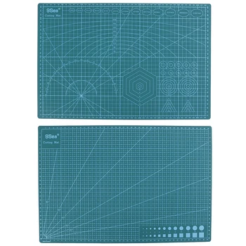 

A3 PVC 45cm x 30cm Double Sided Self Healing 5 Layers Cutting Mat Quilting Ruler Suitable For Paper Card Fabric