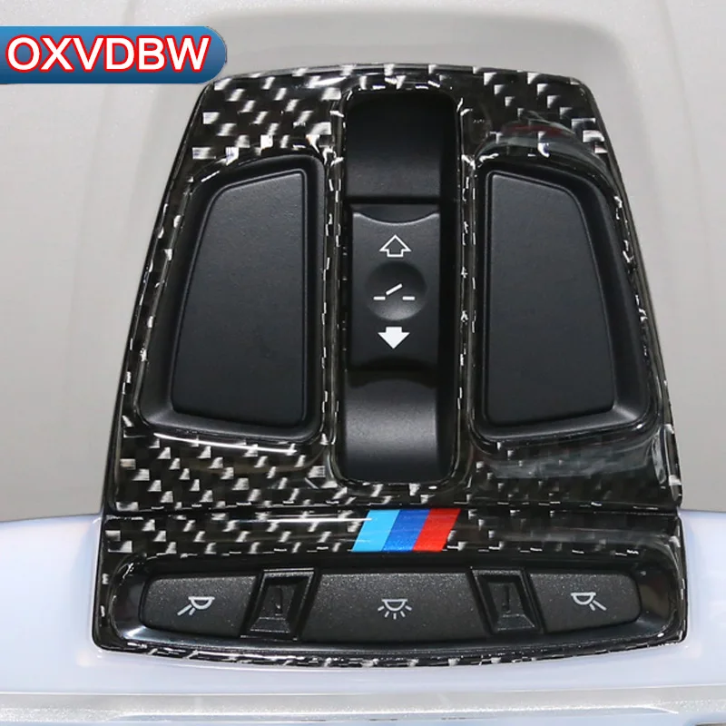 Car Interior Dome Reading Light Decoration Frame 3D Carbon Fiber Cover ...