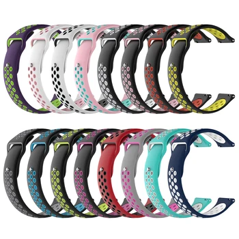 

Silicone Strap for Xiaomi Huami Amazfit Stratos 2 Pace Smart Watch Band 22MM Sport Strap for Samsung Gear S3 Huawei GT Active