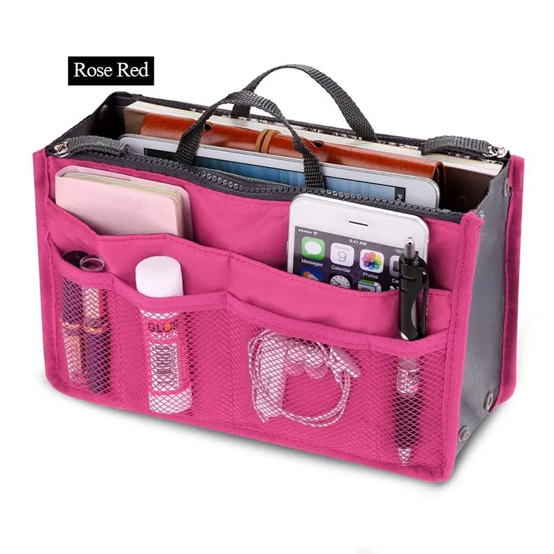 Женская сумка в сумках, дорожная косметичка, сумка для макияжа, органайзер для хранения, косметичка для путешествий - Цвет: MULTICOLOR
