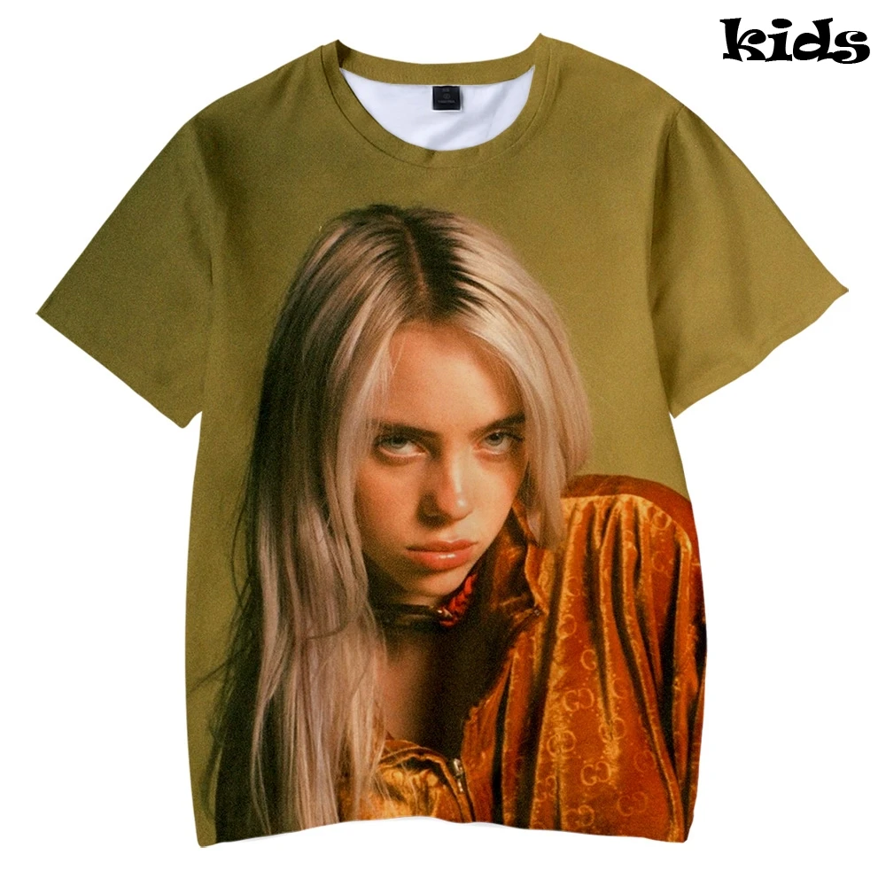 Billie eilish Idol/футболка с 3D принтом популярная повседневная детская футболка в стиле