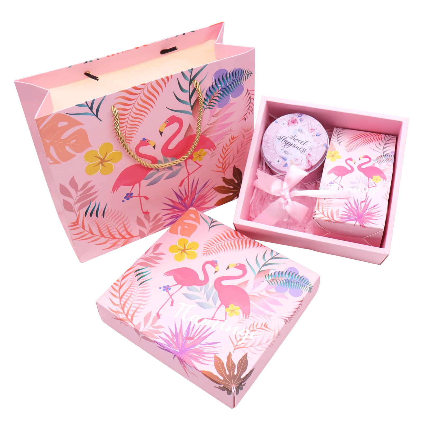 

wedding Celebration flamingo gift boxes set Romantic DIY decor bridesmaid team gift box candy chocolate box party events gift