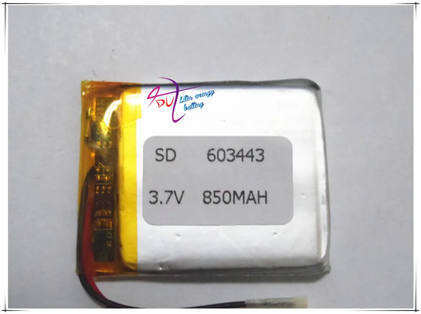 

Polymer battery manufacturers supply a large variety of digital lithium battery lithium battery 603443 850mah Navigator