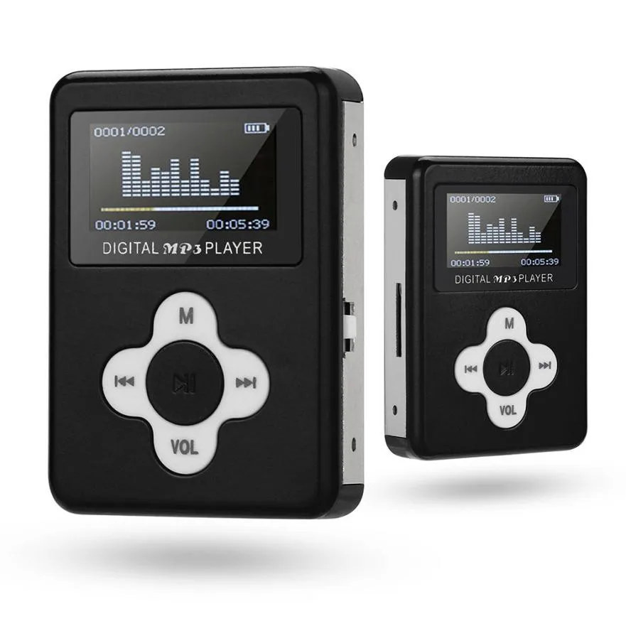 Новое поступление симпатичный USB мини MP3 плеер с ЖК экраном поддержка Micro SD TF карты