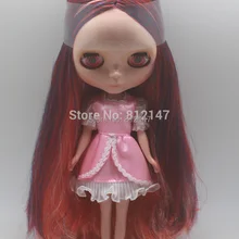225 Обнаженная фигурка куклы blyth(разноцветные длинные вьющиеся волосы, загара кожа