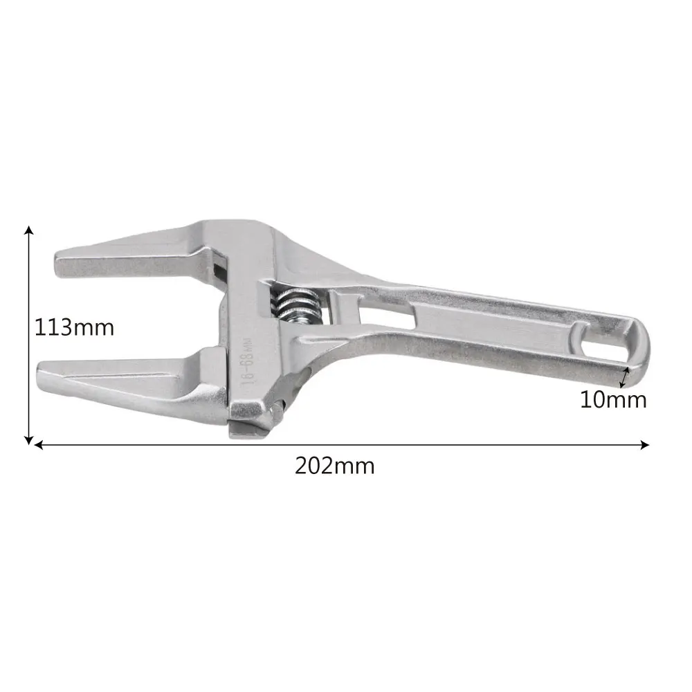 DIYWORK регулируемый гаечный ключ Многофункциональный демонтаж труб большие отверстия короткий хвостовик 16-68 мм