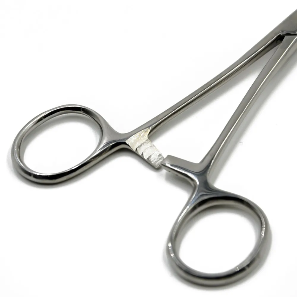 Piercing Kit, Body Piercing Pliers Tool Ear Lip Navel Nose Tongue Septum  Sponge Forceps Clamp Veterinary(1pc, Silver)