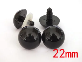 

50pcs 22mm Black Eyes Safety With Plastic Washers Free Shipping Fit For Teddy Bear