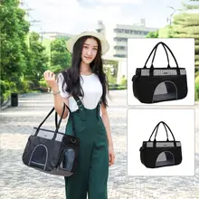 Дышащая сумка для собак Портативная сумка для перевозки животных для кошек собак домик для кошки переноска для собак домашних животных сумка с ремнями через плечо