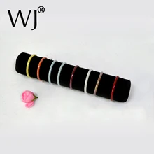 Распродажа! Черный Бархатный Браслет Ювелирный Браслет витрина для часов держатель стойка ножной браслет цепь дорожный Органайзер рулон Csae