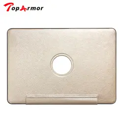 Toparmor Двусторонняя кожи искусственная кожа Шелковый линии чехол для MacBook поверхности сумка для ноутбука Mac Air Pro Retina 11 12 13 15 дюймов крышка