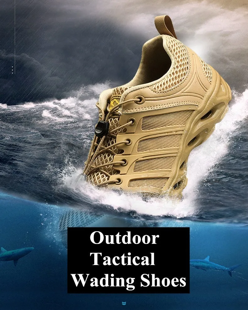 Быстросохнущая водонепроницаемая обувь для прогулок; Ультра-светильник; нескользящая спортивная обувь для воды; летняя обувь для пеших прогулок; дышащая обувь для рыбалки