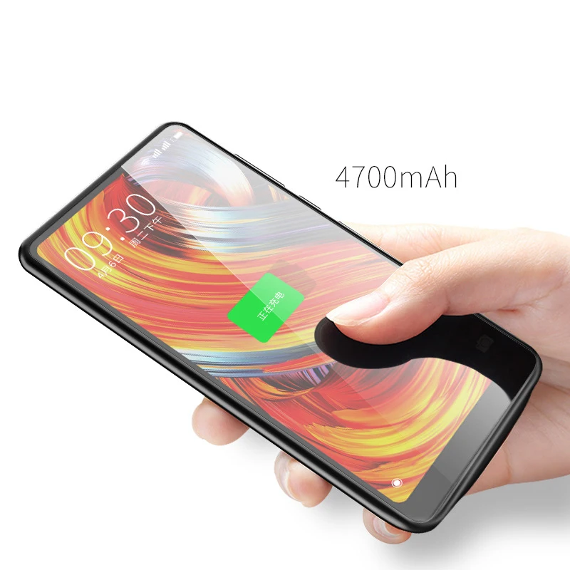 4700 мАч батарея чехол для Xiaomi MIX 2S Внешний Капа батарея зарядное устройство чехол банк питания для Xiaomi MIX 2S батарея Чехол