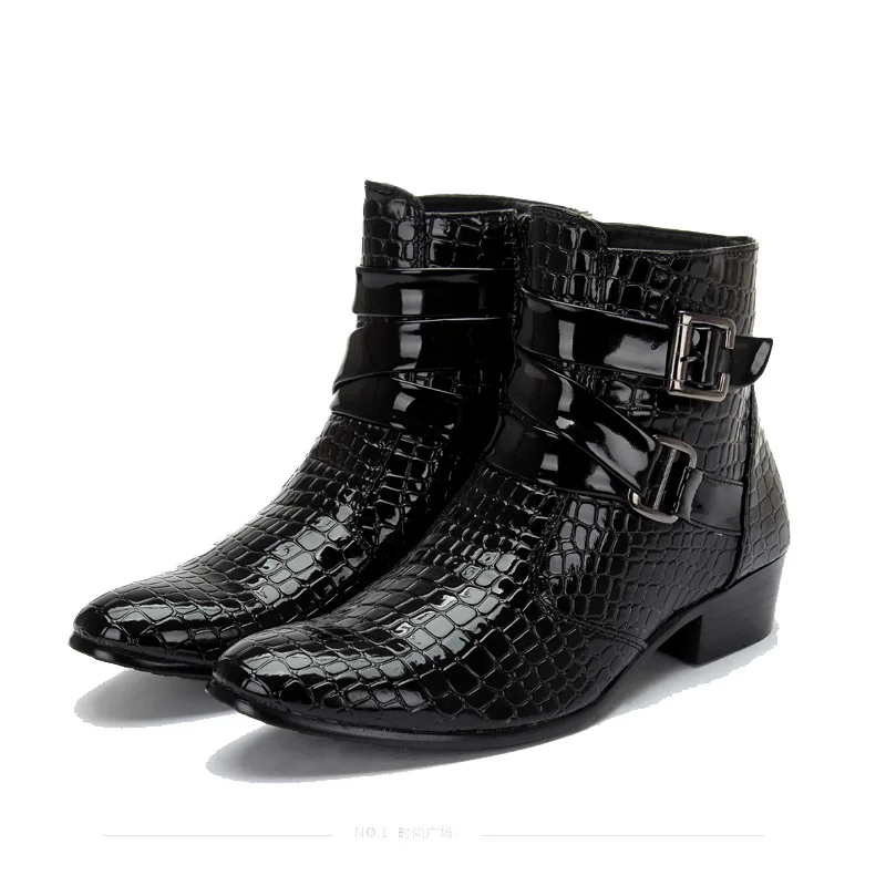 express mens boots aliexpress buy 2016 fashion crocodile patent leather express mens boots aliexpress buy 2016 fashion crocodile patent leather