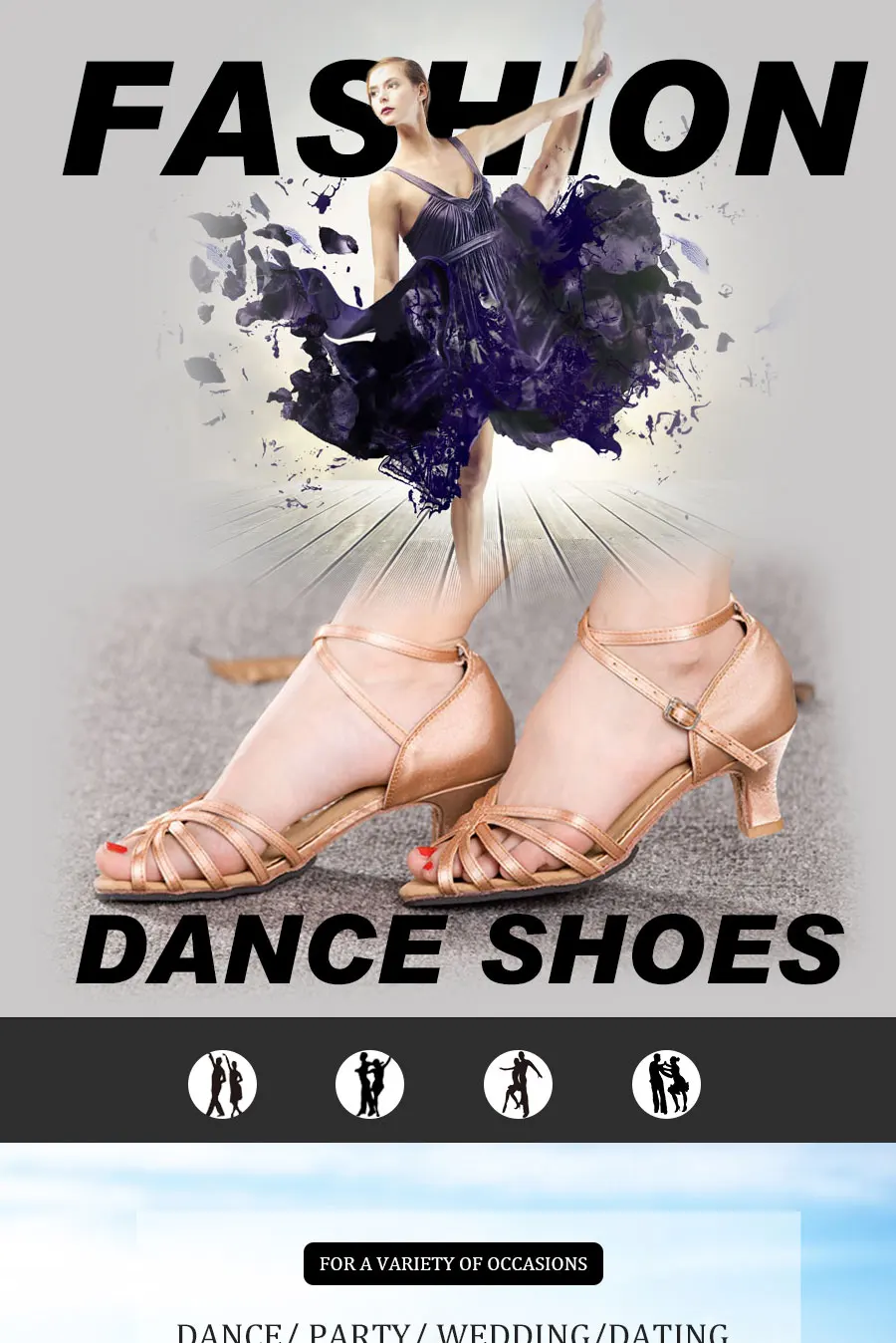 HoYeeLin Латинской Танцы сандалии Для женщин женские открытые Бальные вечерние Крытый замши подошва танцевальной каблуки Salsa Обувь для румбы