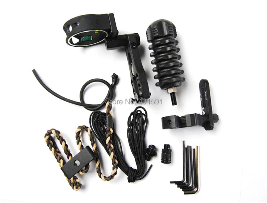 

free shipping 6pcs compound bow accessory with bow sight,arrow rest,cheap arrow stabilizer
