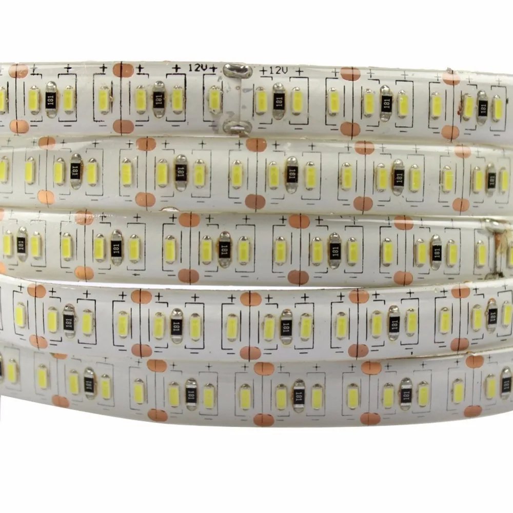 Светодиодная лента светильник 3014 smd 1020led 5 м водонепроницаемый IP65 и не IP20 DC 12V 3000K