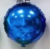 10 шт красочные конфеты фрукты серебряная фольга шары 18 дюймов круглый леденец алюминиевые шары Свадьба День Рождения украшения для детской вечеринки - Цвет: deep blue
