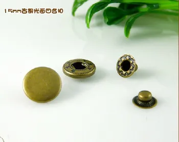 

Wholesale factory 1.7cm 300sets Free shipping Decorative Spring Snap Fasteners
