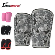 Компрессионные пауэрлифтинговые наколенники 7 мм Неопреновые спортивные приседания Тяжелая атлетика тренажерный зал тренировка наколенники протектор Joelheira Crossfit