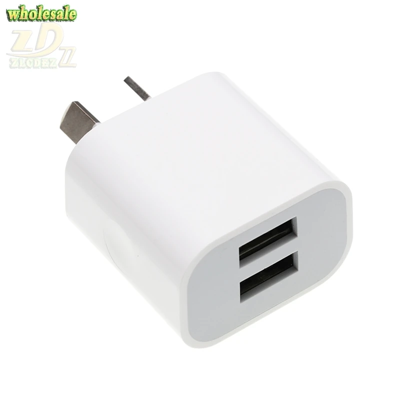 AU Plug 2 USB 2USB Ports Mobile Phone Charger DC 5V 2A Output Power