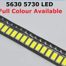 200 шт. 5630 5730 0,5 Вт светодиодный поверхностный монтаж светодиодный 3200k& 6500k белый 0,5 Вт 3,2~ 3,4 в ультра Birght светодиодный диодный чип теплый белый 150 мА