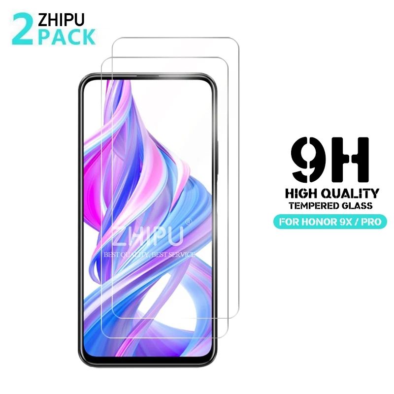 2 шт закаленное стекло для huawei honor 9x протектор экрана 2.5D 9H Премиум Закаленное