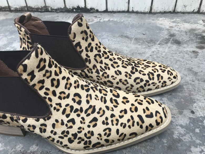 WPG/Новинка в европейском леопарда стилей Для мужчин с бахромой кожаные туфли высокое качество, оливковый зеленый ботинки «Челси»; обувь; botas; сезон зима