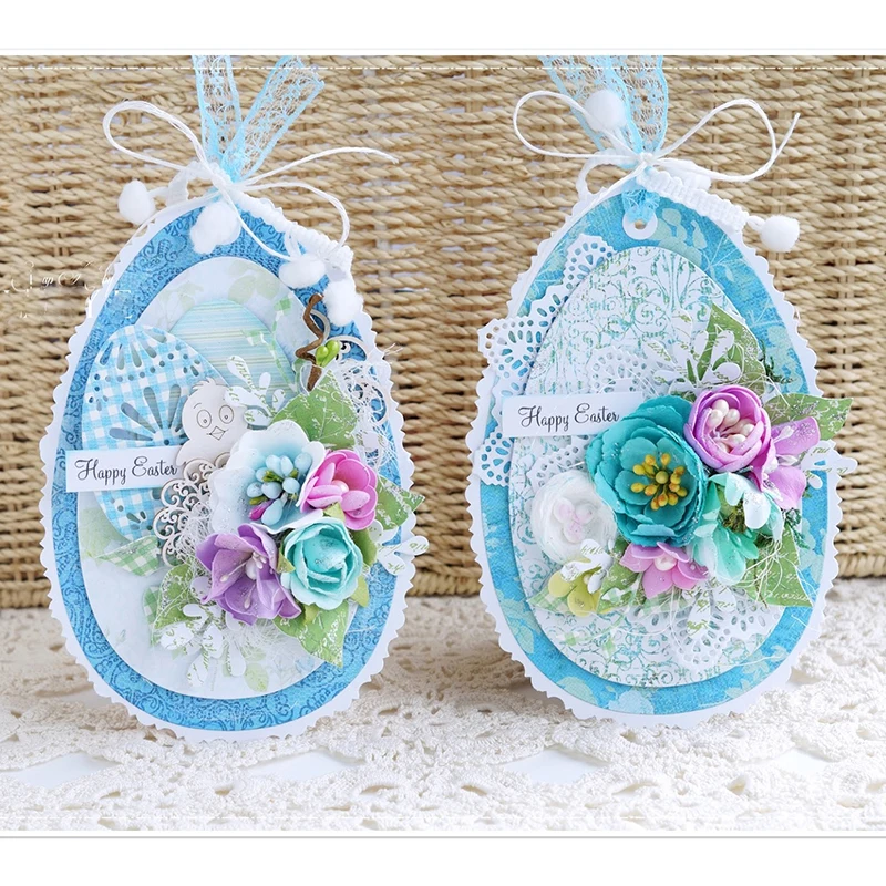 

Easter Egg Frame Pattern Metal Cutting Dies New Stencils for DIY Scrapbooking Paper Cards Making Craft Fun Decoration