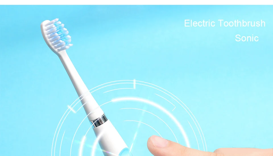 Электрическая зубная щетка Изысканная высокое качество Dupont Зубная щетка голова отбеливание безопасный здоровый звуковой волны зубная
