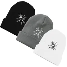 Модная шапка унисекс в стиле аниме с двойной тетраграммой и тюленем, хлопковая вязаная Лыжная Шапка в стиле хип-хоп, мешковатая шапка для косплея, теплый подарок