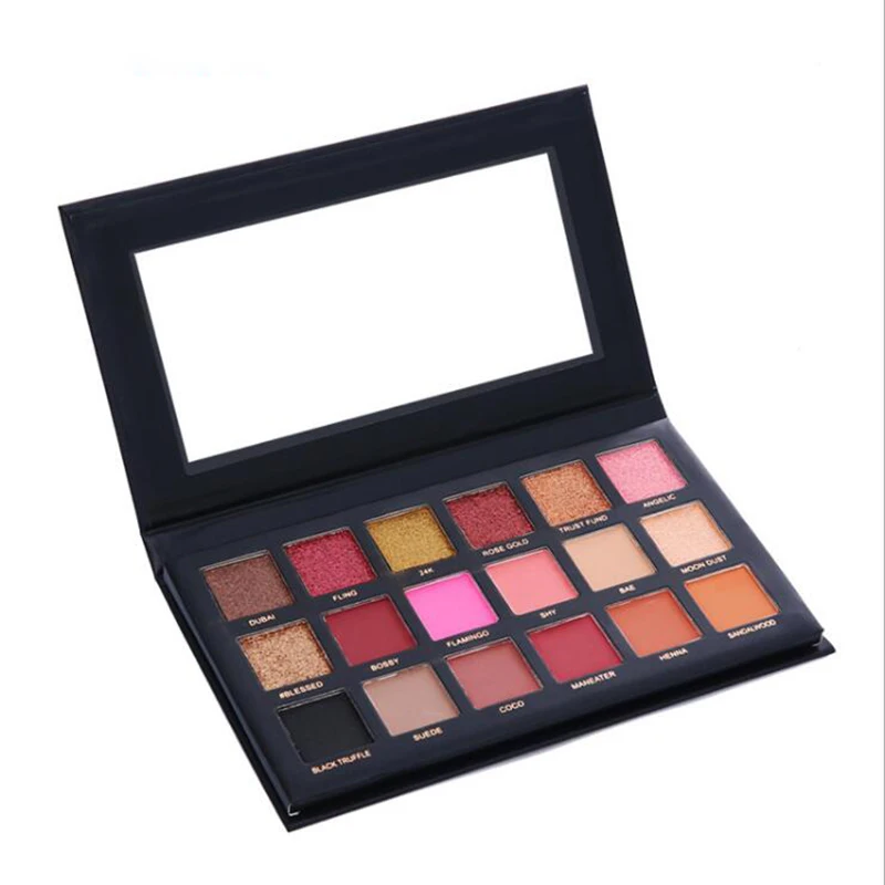 

Hot Brand Textured eyeshadow palette Rose Gold edtion 18 colors shimmer matte pigment pressed eye shadow