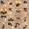Loft Industrial Wall Light Iron Rust Water Pipe Retro Wall Lamp Vintage E27 Sconce Lights Home Lighting Fixtures Lustres Luz 1