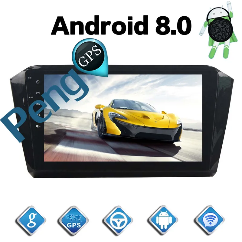 Cheap 2 Din Android 8.0 Car CD DVD Player 8Core GPS Navigation for VW Magotan Passat B8 2015-2018 Stereo 1080P HD Screen Autoradio 0